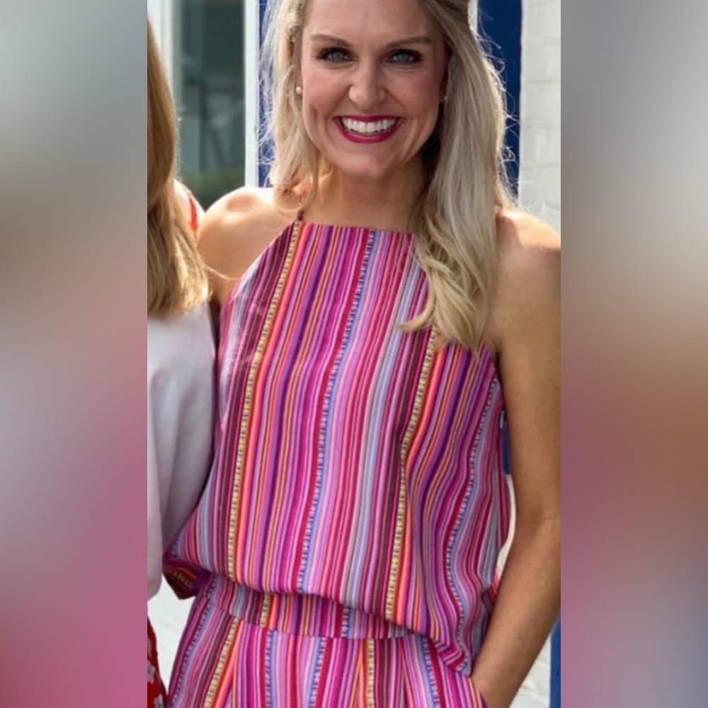 NWOT Crosby by Millie Burch Brennan Tank Fiesta Stripe